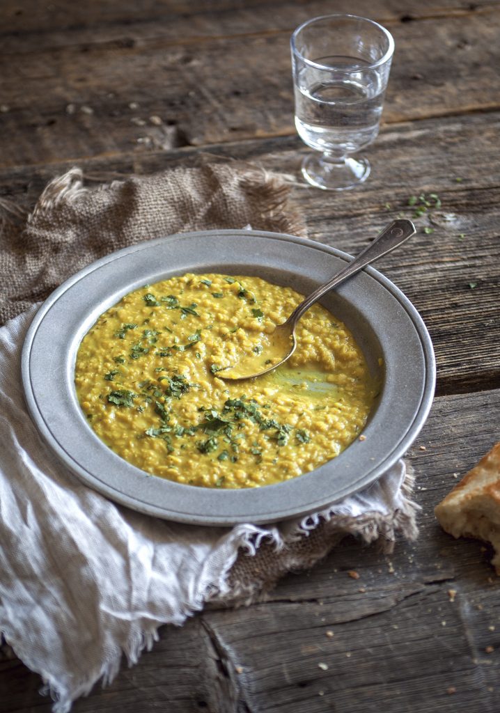 Dhal de lentilles & lait de coco