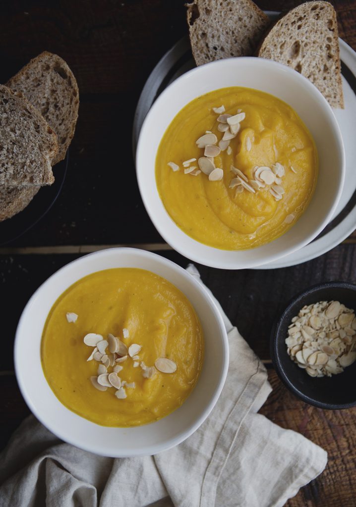 Potage de navet, poires & carottes