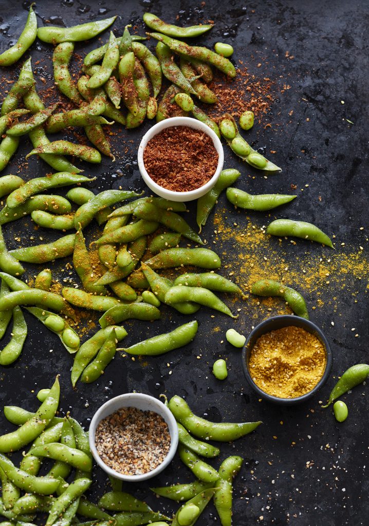 Fèves de soya & 3 assaisonnements