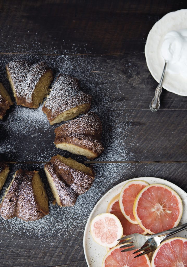Gâteau imbibé au pamplemousse