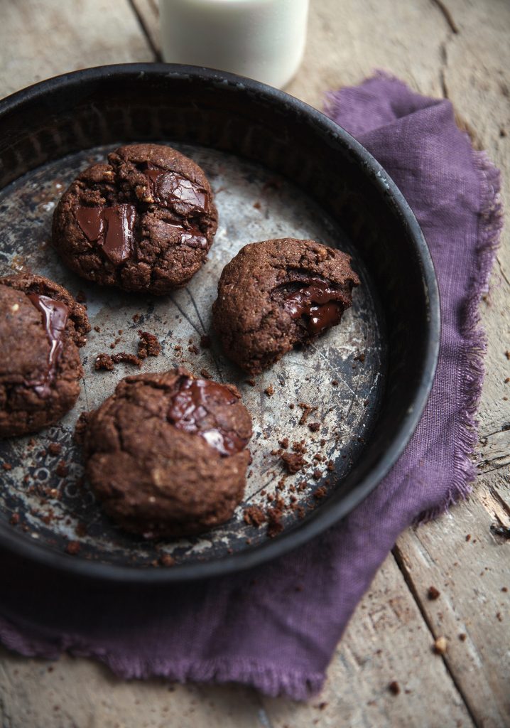 Biscuits tendres et moelleux aux pépites de chocolat - Trois fois par jour