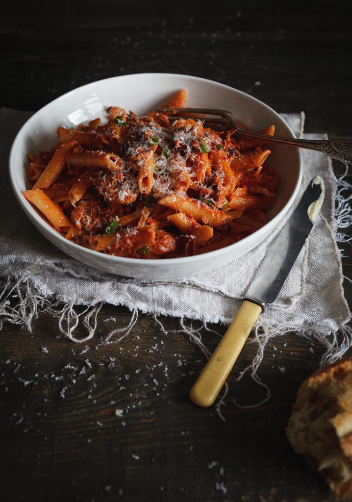 Penne alla gigi (mushroom, pancetta, proscuitto & rosé sauce)