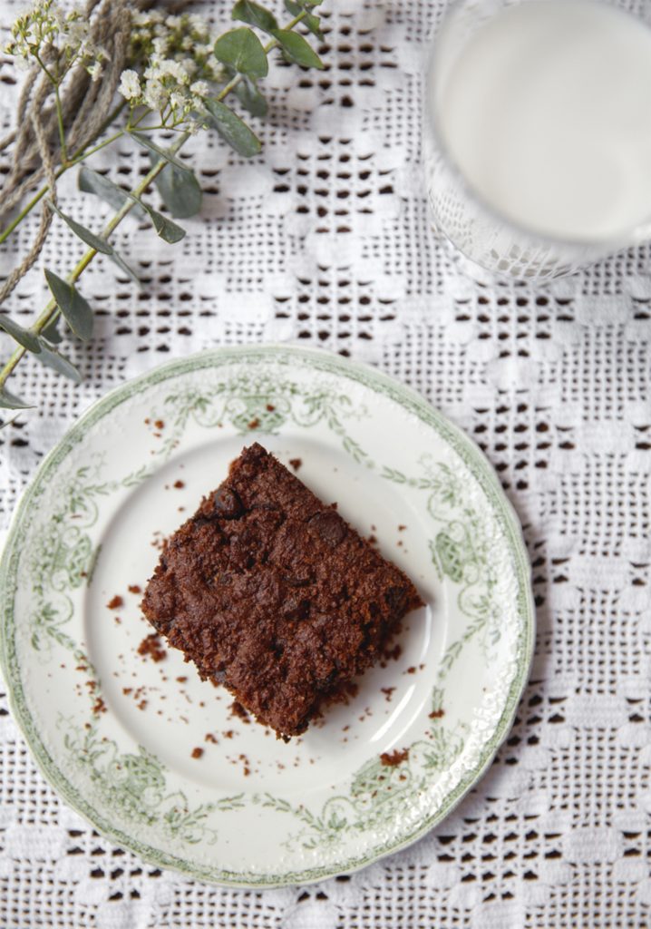 Brownie au chocolat à base de tofu