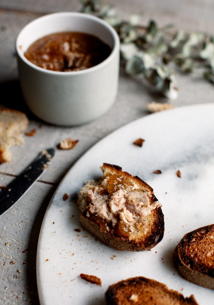 Rillettes de canard & confiture de figues