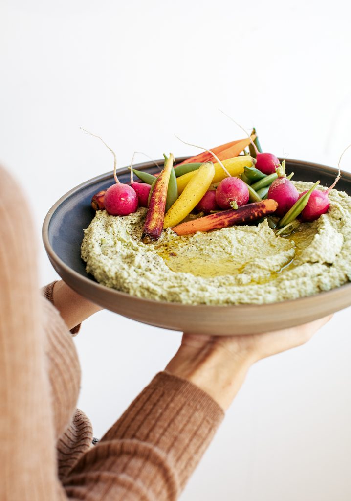 Houmous vert aux edamames & à l’avocat