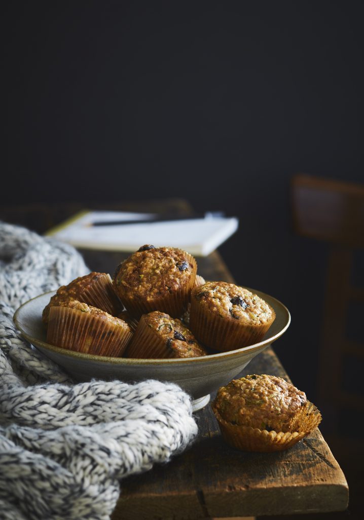 Muffins aux courgettes & au chocolat