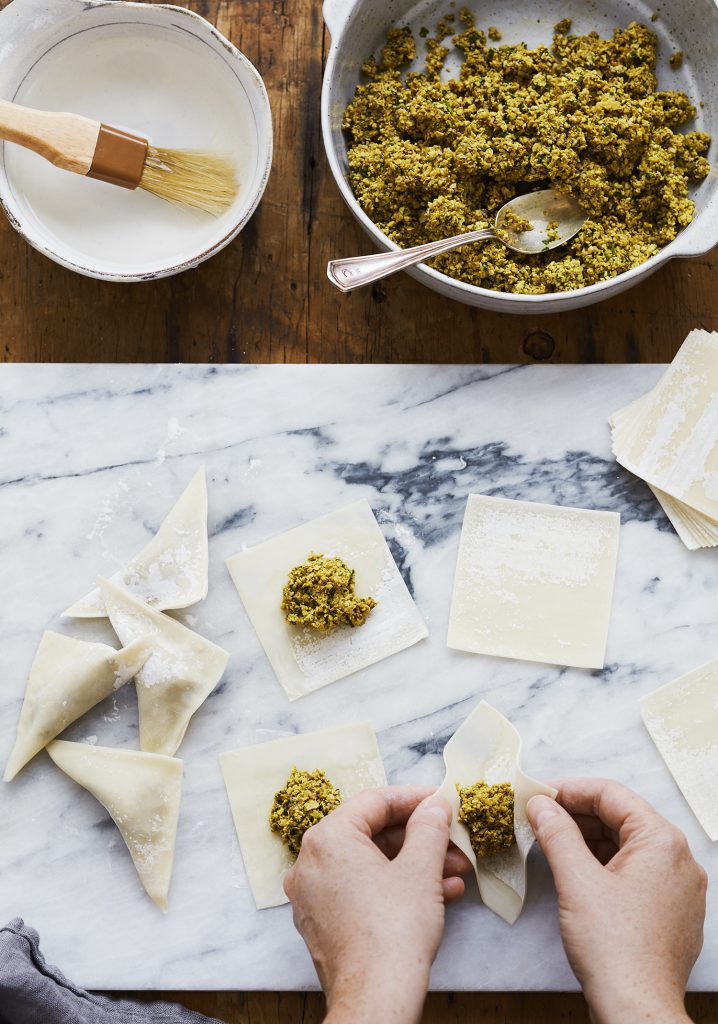 Dumplings de tofu & shiitakes