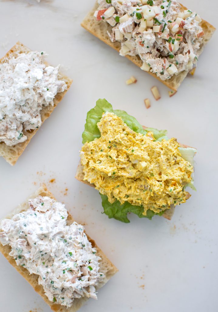 Customizable creamy chicken salad (for sandwiches)