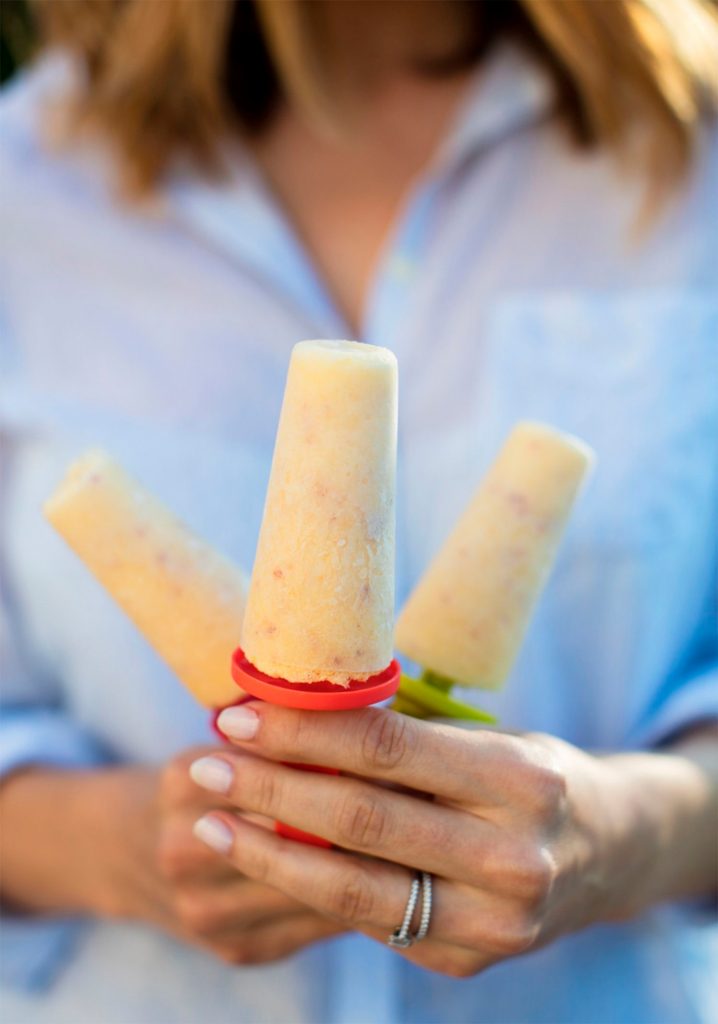 PINEAPPLE, NECTARINE & YOGURT ICE POPS