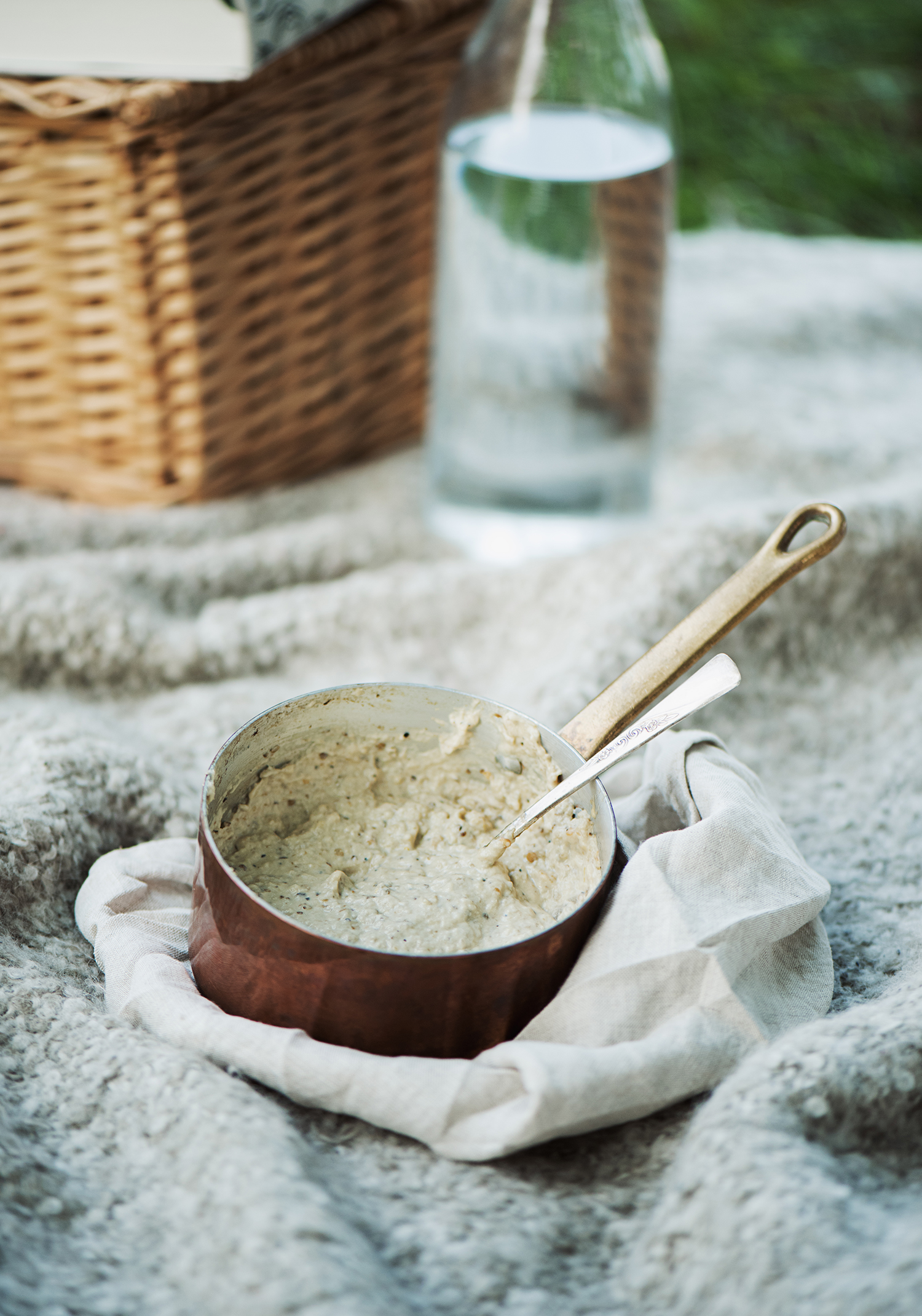 Grilled eggplant & garlic dip - Trois fois par jour
