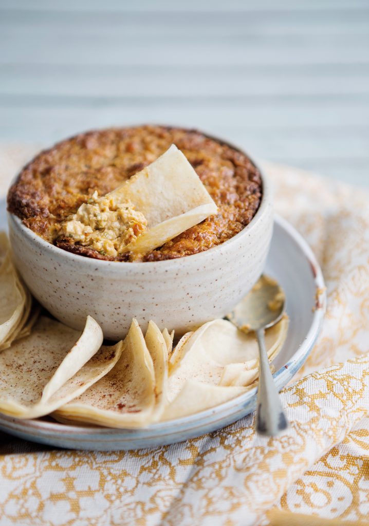 Warm Mexican-style corn dip