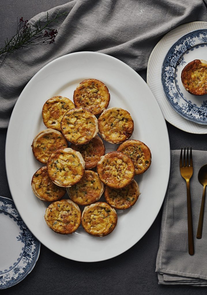 Mini-quiches aux oignons caramélisés