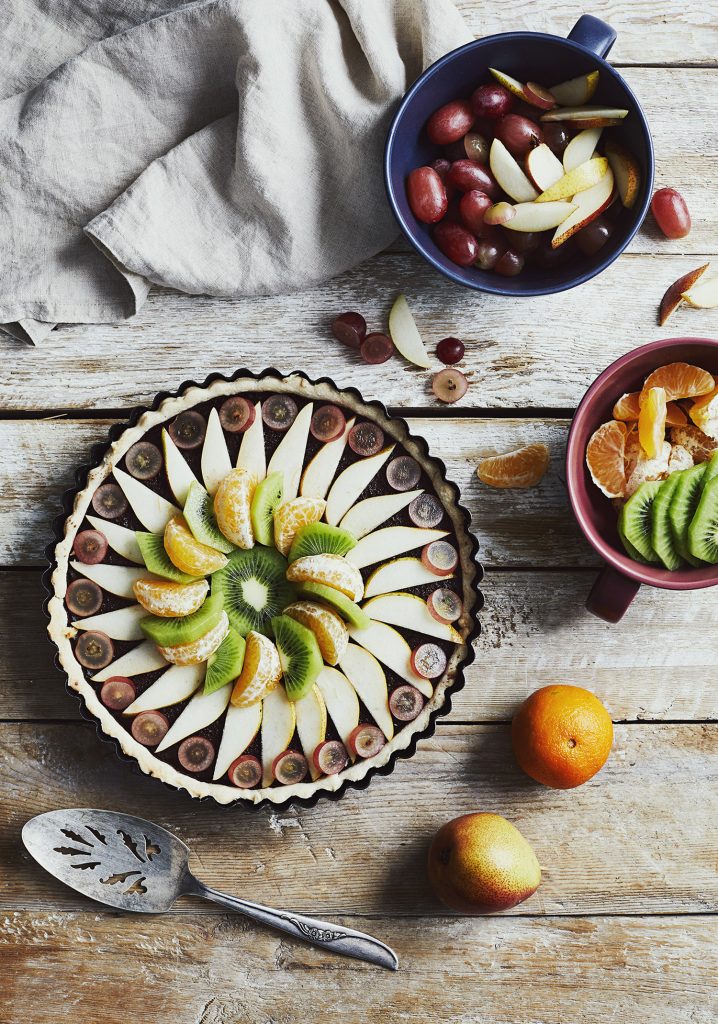 Tarte à bricoler au chocolat & aux fruits