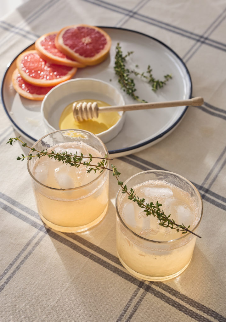 Mocktail au pamplemousse & au thym