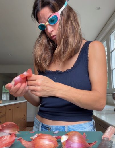 Pâtes aux échalotes & aux tomates cerises confites
